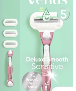 Gillette Venus Rasierer Deluxe Smooth Sensitive Rosegold Mit 3 Klingen