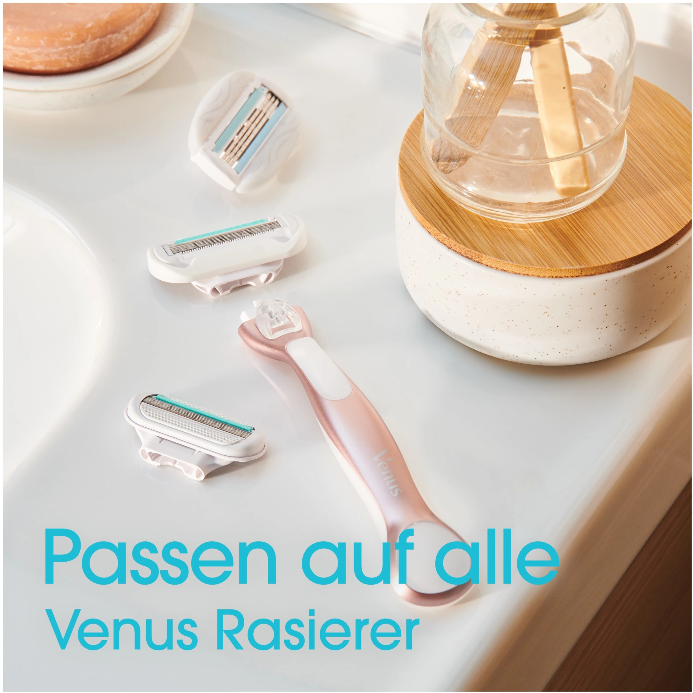 Gillette Venus Rasierer Deluxe Smooth Sensitive Rosegold Mit 3 Klingen 2 Gillette Venus Rasierer Deluxe Smooth Sensitive Rosegold Mit 3 Klingen – Bild 2