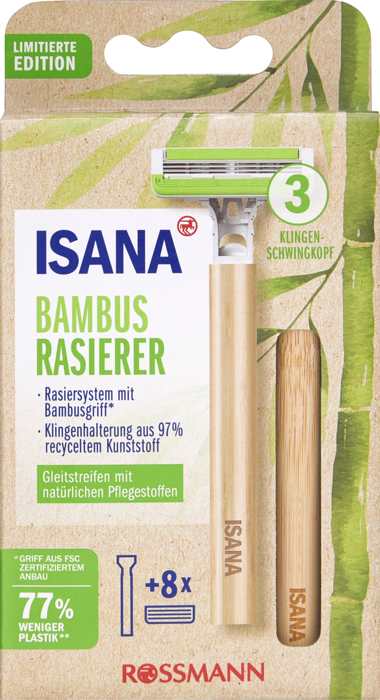 ISANA Bambus Rasierer 1 ISANA Bambus Rasierer