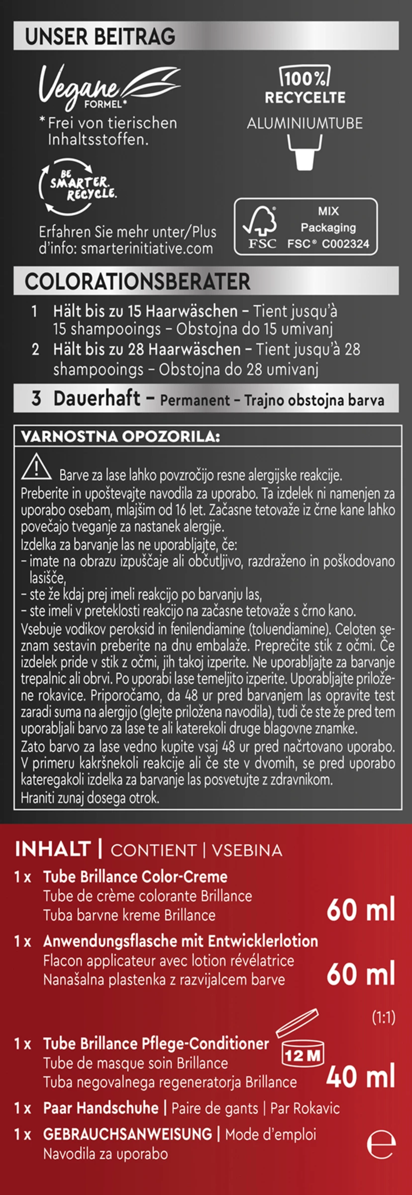 Schwarzkopf Brillance Intensiv-Color-Creme 876 Edel-Mahagoni 3 Schwarzkopf Brillance Intensiv-Color-Creme 876 Edel-Mahagoni – Bild 3
