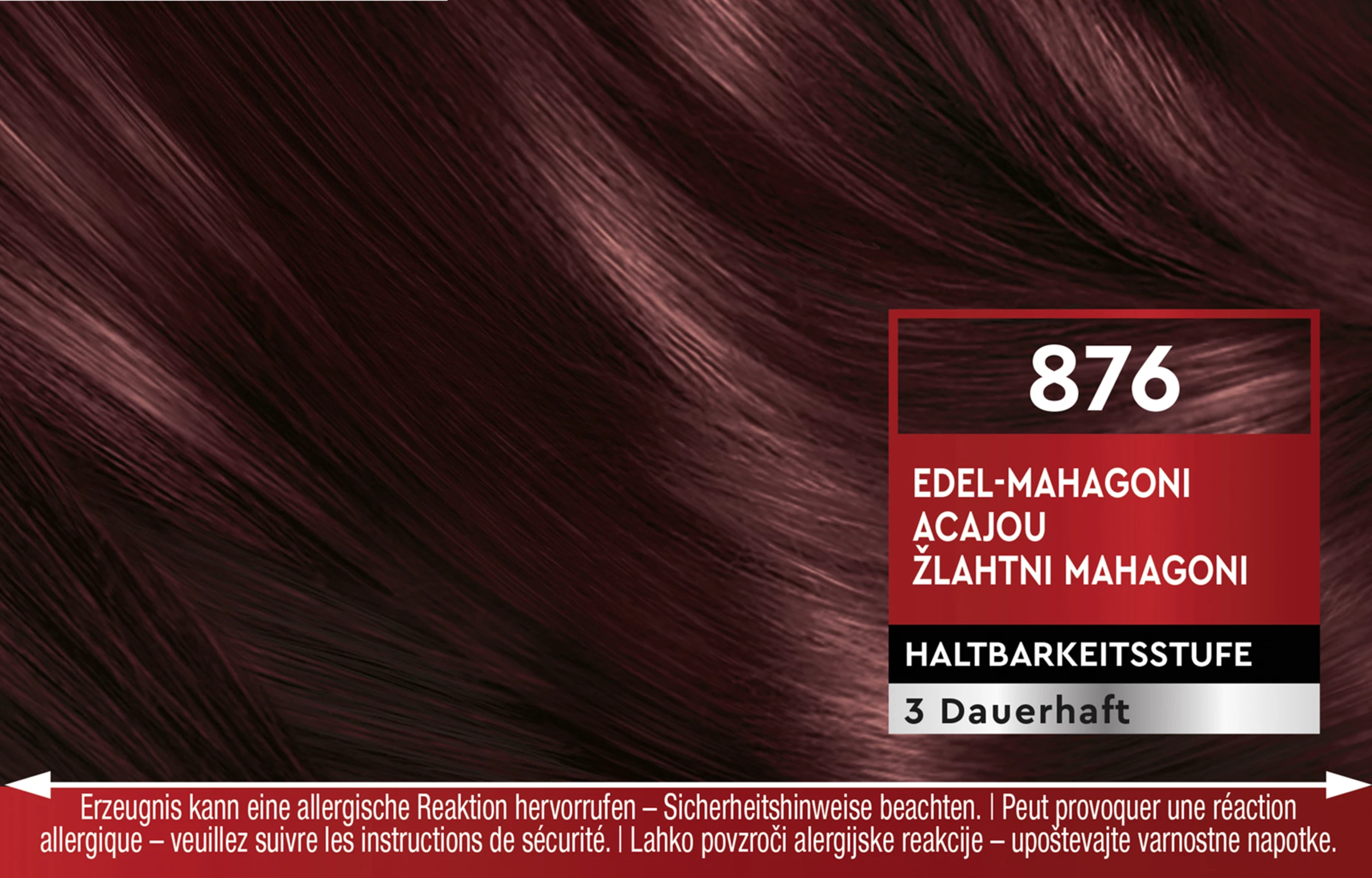 Schwarzkopf Brillance Intensiv-Color-Creme 876 Edel-Mahagoni 5 Schwarzkopf Brillance Intensiv-Color-Creme 876 Edel-Mahagoni – Bild 5