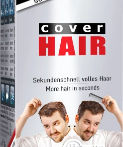 COVER HAIR Haarverdichtung Mit Schütthaar Schwarz