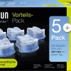 Braun Clean & Renew Reinigungskartuschen Lemon Fresh, Promo-Pack 5+1
