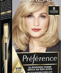 L’Oréal Paris Préférence Permanente Haarfarbe 8 Naturblond (California)
