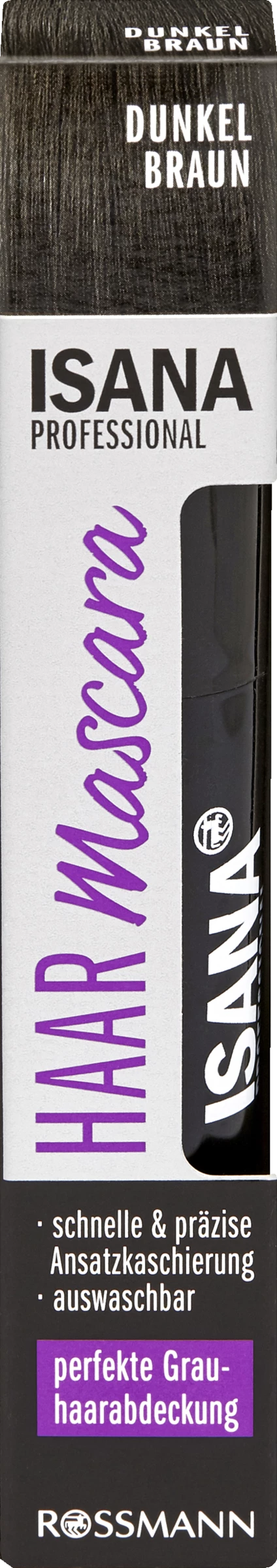 ISANA PROFESSIONAL Haarmascara Dunkelbraun 1 ISANA PROFESSIONAL Haarmascara Dunkelbraun