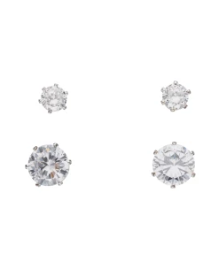 Accessories Ohrsteckerset Mit Unterschiedlich Großen Zirkonia-Steinen