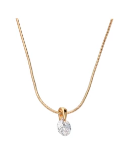 Accessories Halskette Goldfarben Mit Zirkonia-Anhänger 3 Accessories Halskette Goldfarben Mit Zirkonia-Anhänger -der Ankunftsshop MAM 6715974 SHOP IMAGE 1.4