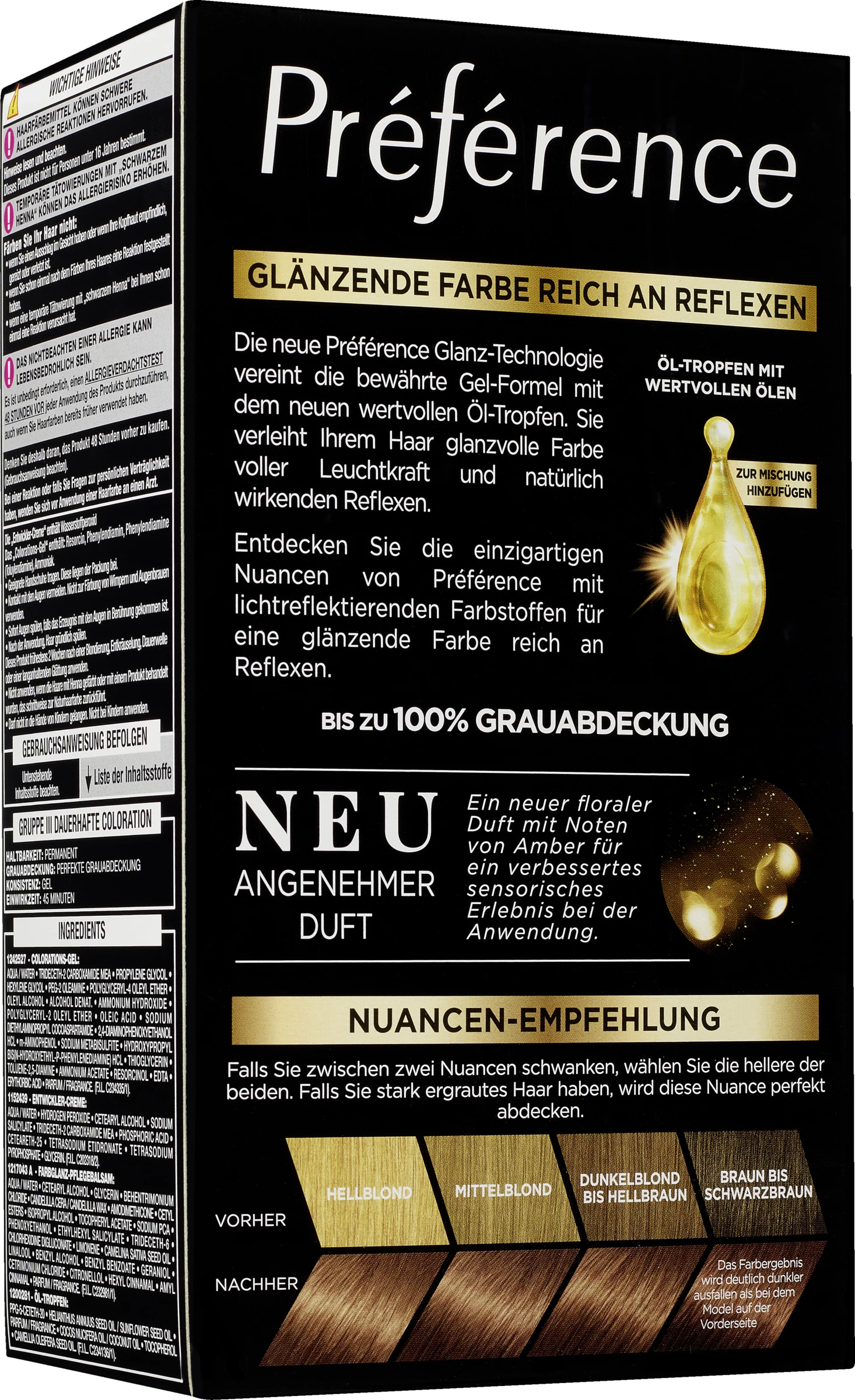 L’Oréal Paris Préférence Permanente Haarfarbe 7 Natur Mittelblond (Vienna) 3 L’Oréal Paris Préférence Permanente Haarfarbe 7 Natur Mittelblond (Vienna) – Bild 3