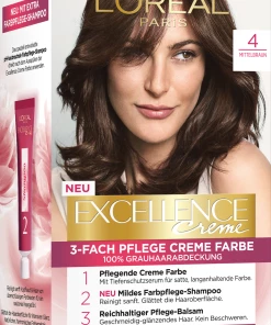 L’Oréal Paris Excellence Crème 4 Mittelbraun