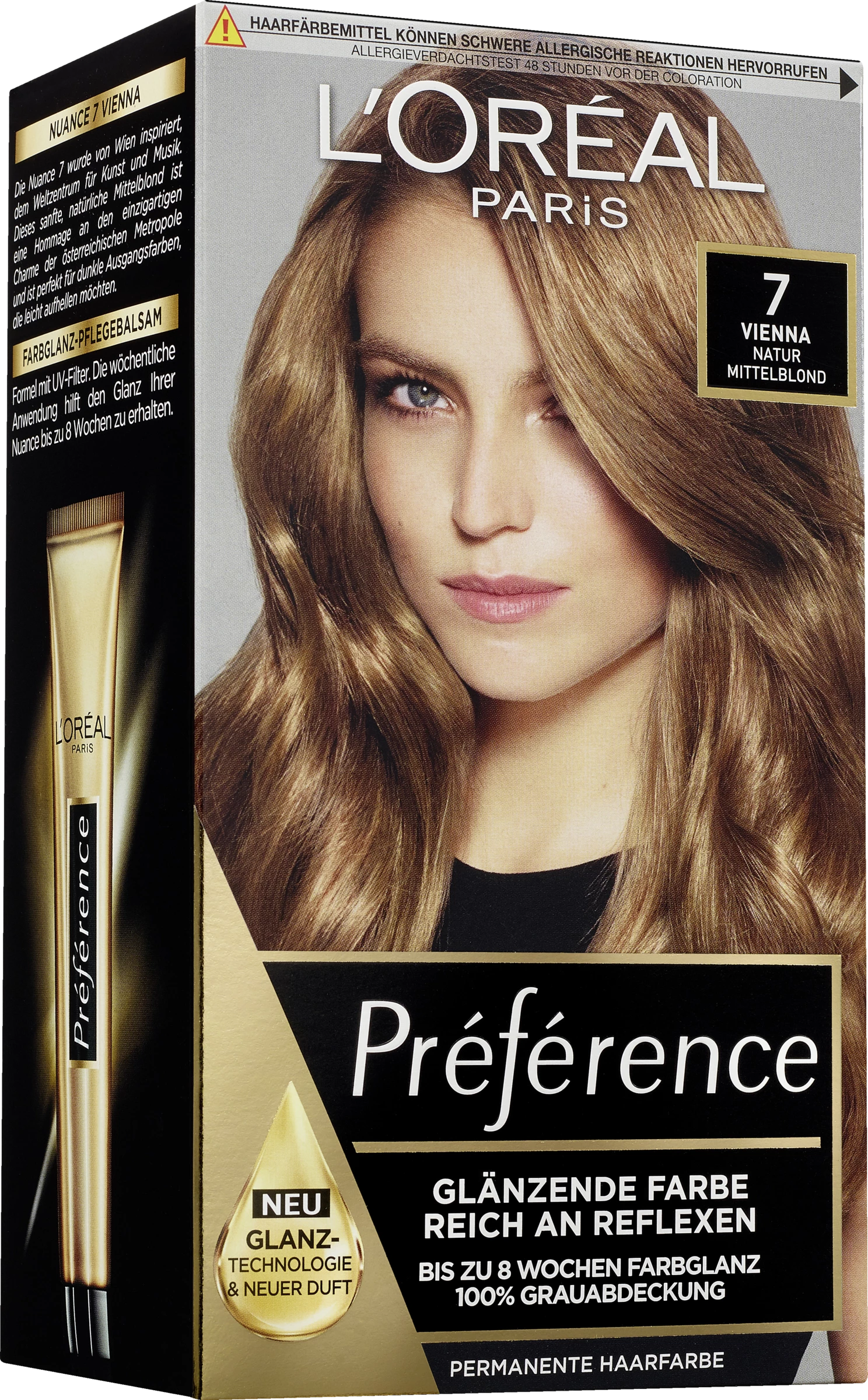 L’Oréal Paris Préférence Permanente Haarfarbe 7 Natur Mittelblond (Vienna) 1 L’Oréal Paris Préférence Permanente Haarfarbe 7 Natur Mittelblond (Vienna)