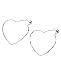 Accessories Ohrringe Aus Edelstahl In Herz-Form