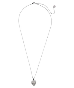 Accessories Halskette Aus Edelstahl Mit Herz Und Strasssteinen