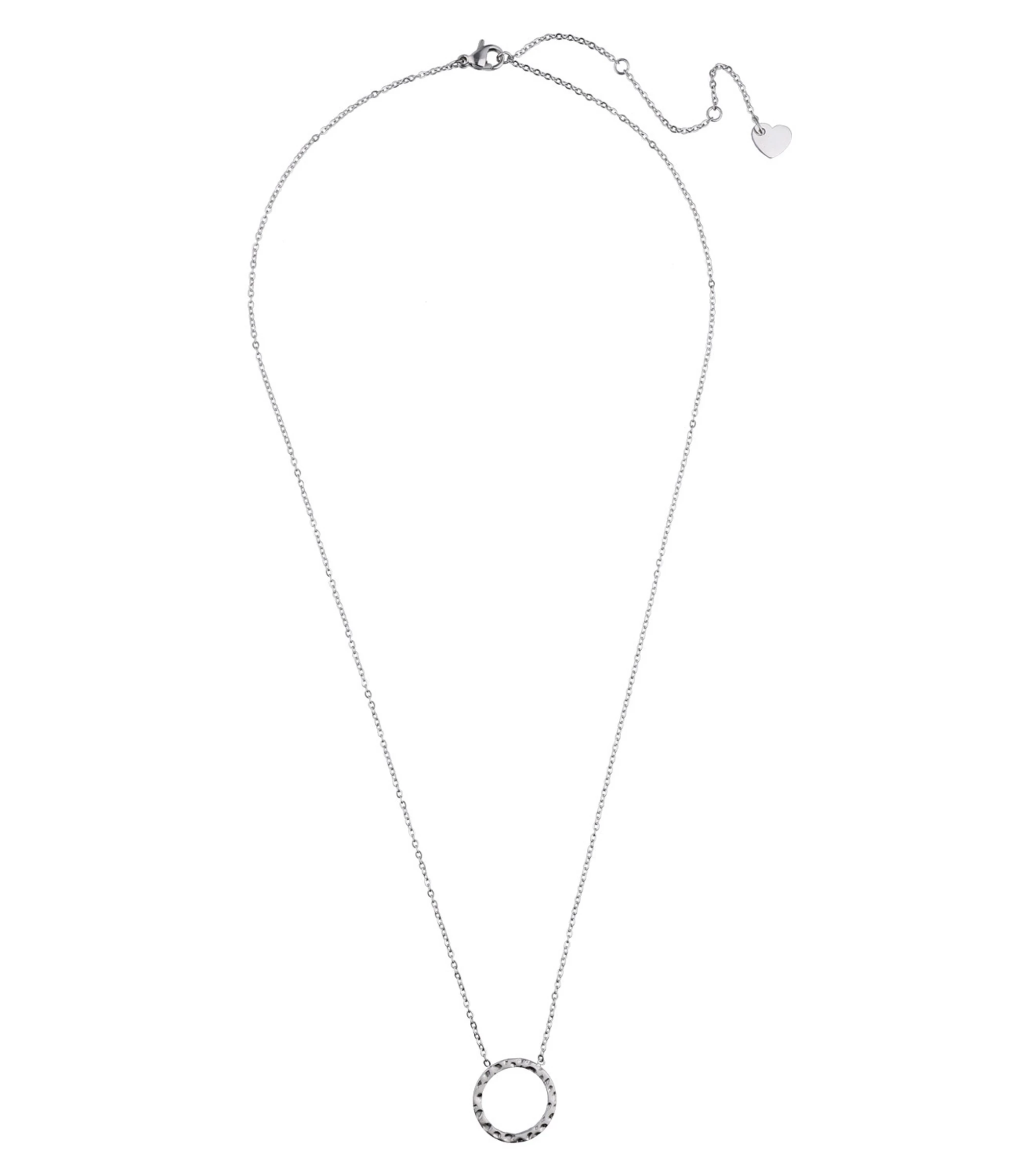 Accessories Halskette Aus Edelstahl Mit Ring-Anhänger 1 Accessories Halskette Aus Edelstahl Mit Ring-Anhänger