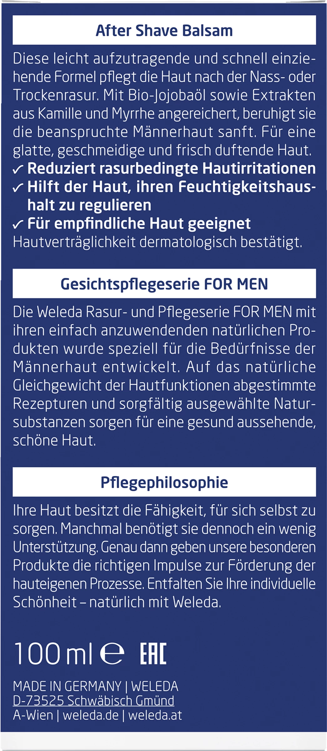 Weleda For Men After Shave Balsam 2 Weleda For Men After Shave Balsam – Bild 2