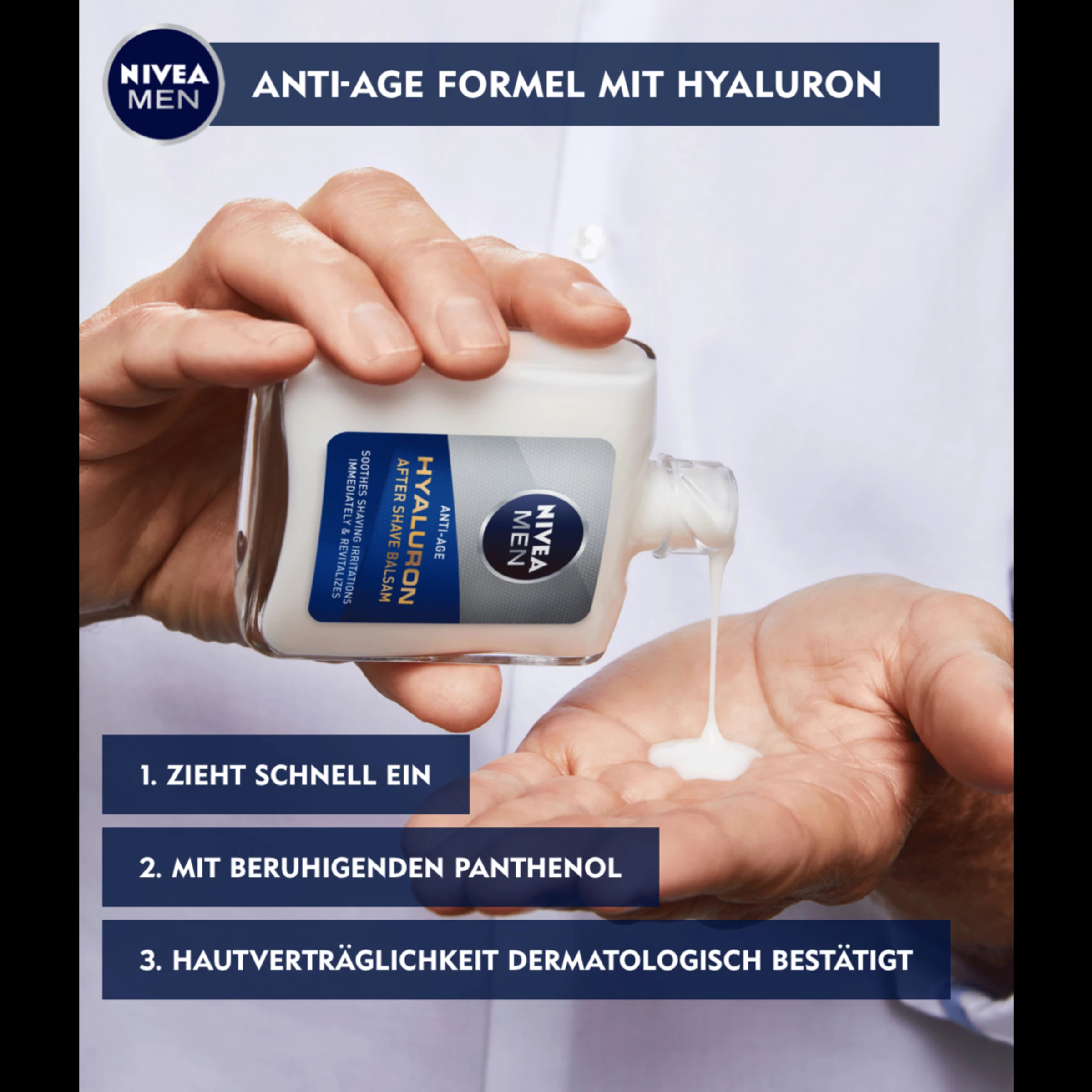 NIVEA MEN Anti-Age Hyaluron After Shave Balsam 8 NIVEA MEN Anti-Age Hyaluron After Shave Balsam – Bild 8