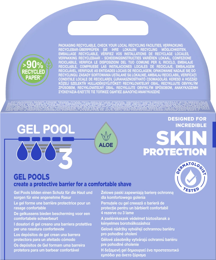 Wilkinson Sword Hydro 3 Skin Protection Rasierklingen 2 Wilkinson Sword Hydro 3 Skin Protection Rasierklingen – Bild 2