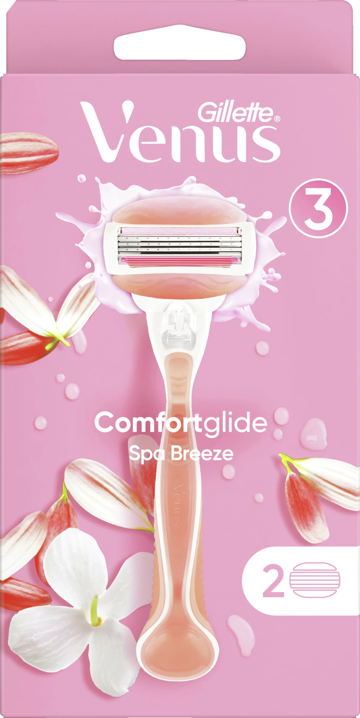 Gillette Venus Rasierer Comfortglide Spa Breeze Mit 2 Klingen 1 Gillette Venus Rasierer Comfortglide Spa Breeze Mit 2 Klingen