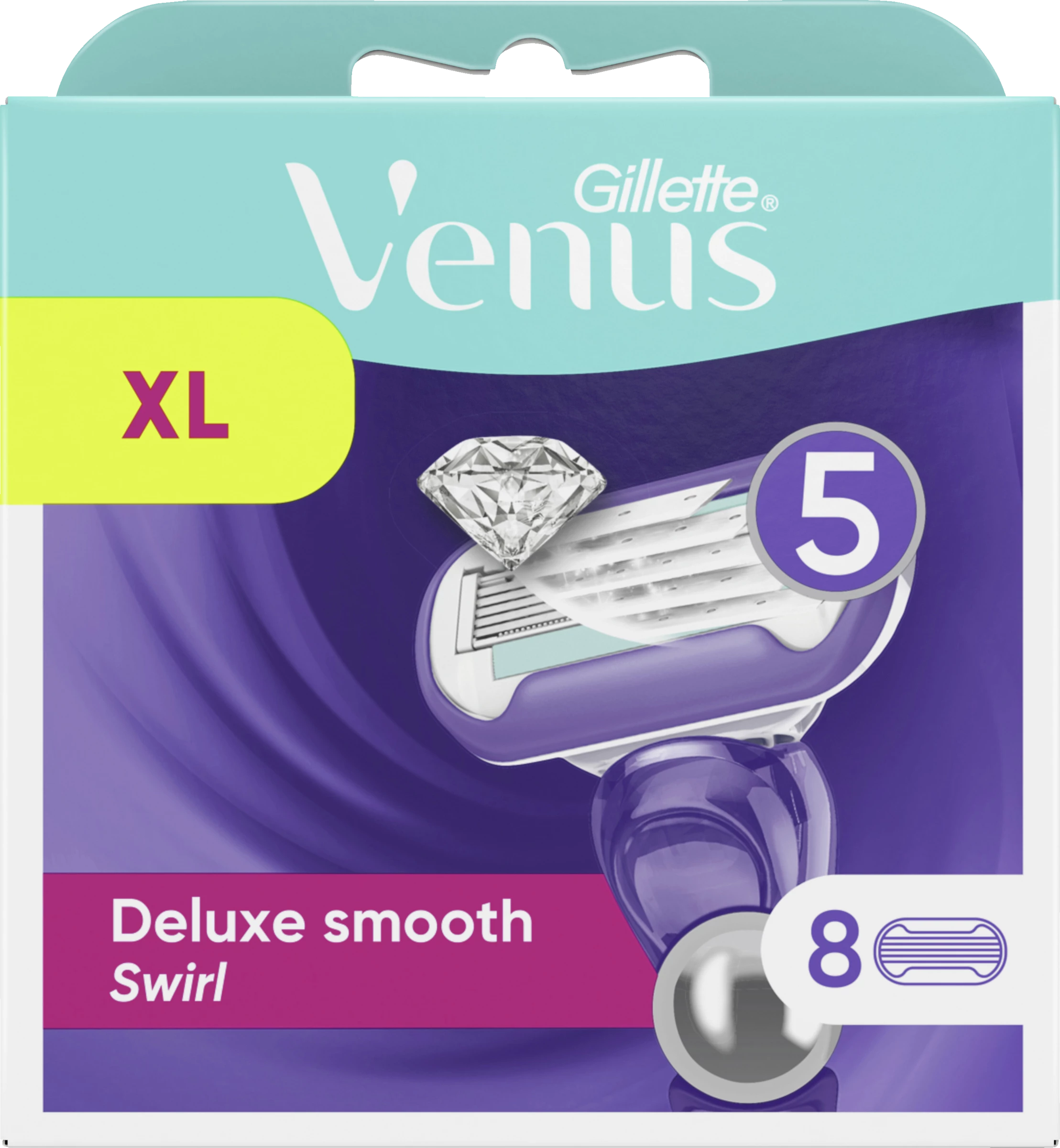 Gillette Venus Deluxe Smooth Swirl Rasierklingen 1 Gillette Venus Deluxe Smooth Swirl Rasierklingen