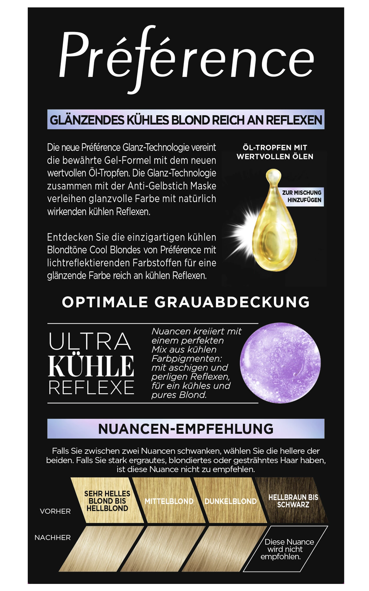 L’Oréal Paris Préférence Cool Blondes 8.1 Helles Kühles Blond (Kopenhagen) 4 L’Oréal Paris Préférence Cool Blondes 8.1 Helles Kühles Blond (Kopenhagen) – Bild 4