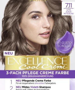 L’Oréal Paris Excellence Cool Creme 7.11 Ultra Kühles Mittelblond