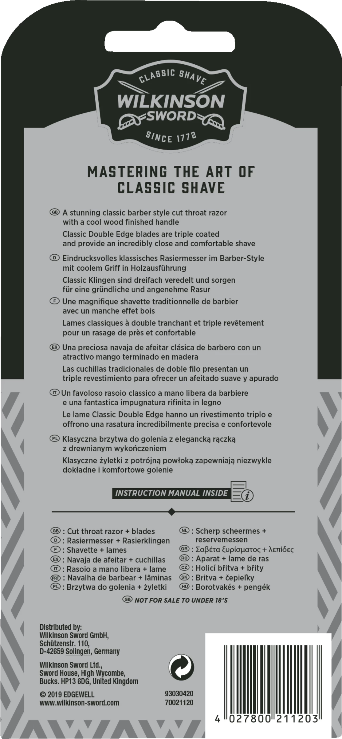 Wilkinson Sword Vintage Classic Rasiermesser 2 Wilkinson Sword Vintage Classic Rasiermesser – Bild 2