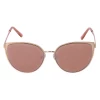 Accessories Sonnenbrille Im Cateye-Stil Goldfarbener Rahmen