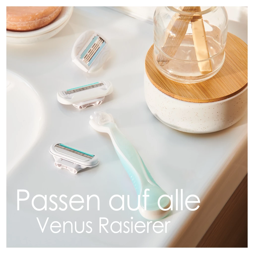 Gillette Venus Deluxe Smooth Sensitive Rasierklingen 3 Gillette Venus Deluxe Smooth Sensitive Rasierklingen – Bild 3