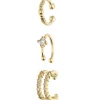 Accessories Earcuffs Im Set Vergoldet Mit Zirkonia-Steinen