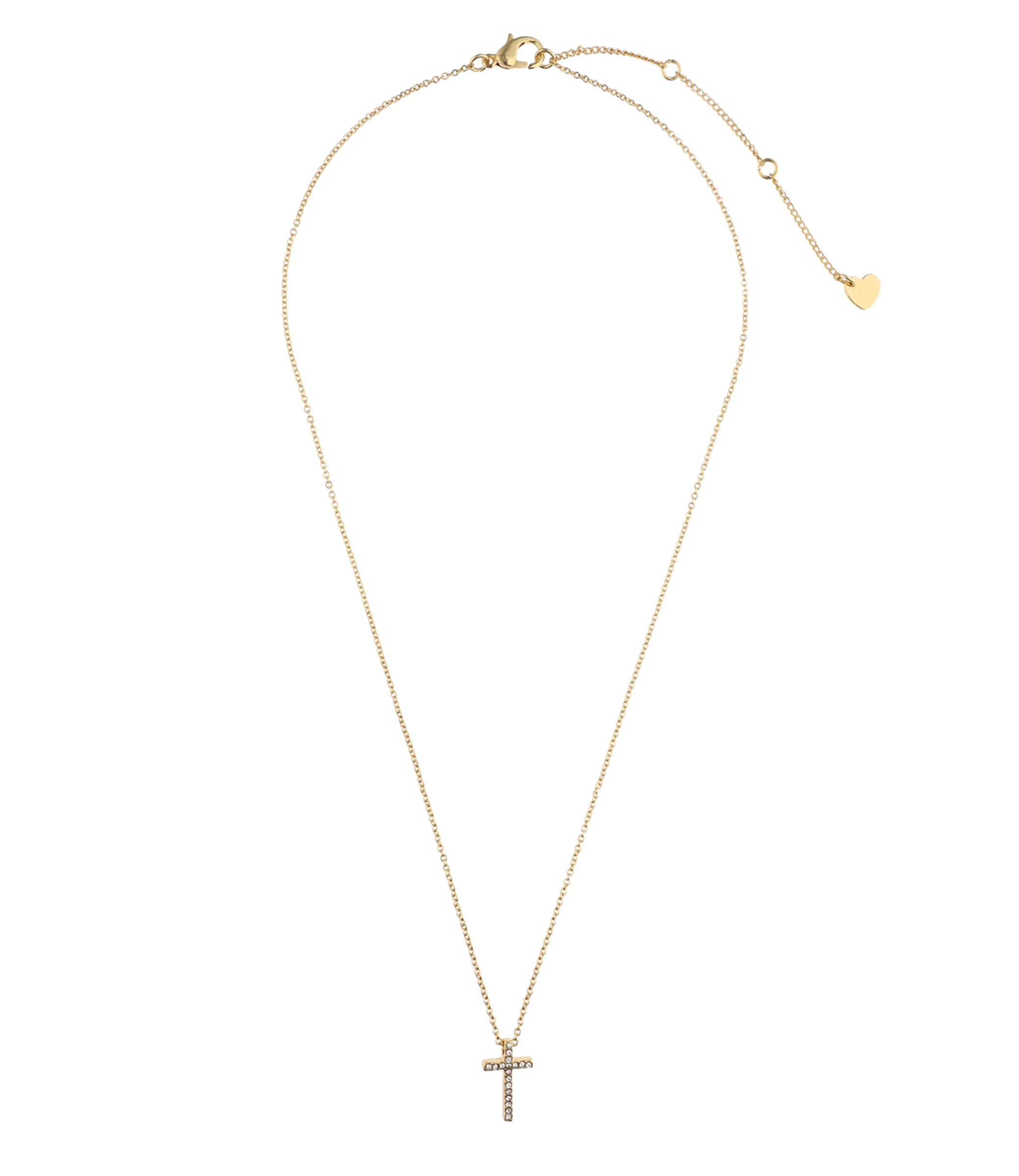 Accessories Kette Vergoldet Mit Kreuz-Anhänger Und Strasssteinen 1 Accessories Kette Vergoldet Mit Kreuz-Anhänger Und Strasssteinen