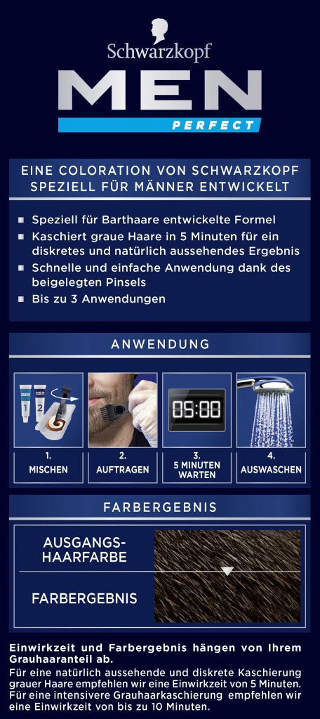 Schwarzkopf Men Perfect Bart Coloration 80 Natur-Schwarzbraun 4 Schwarzkopf Men Perfect Bart Coloration 80 Natur-Schwarzbraun – Bild 4