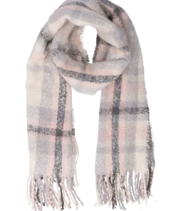 Accessories Schal Kariert Mit Fransen Aus Recyceltem Material