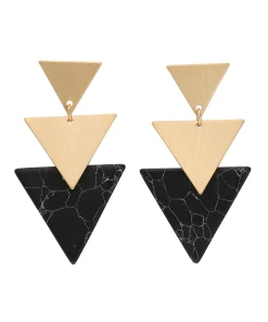 Accessories Statement-Ohrring Mit Drei Verschieden Großen Dreiecken