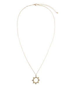 Accessories Kette Mit Cut-Out-Sonne Und Strasssteinen