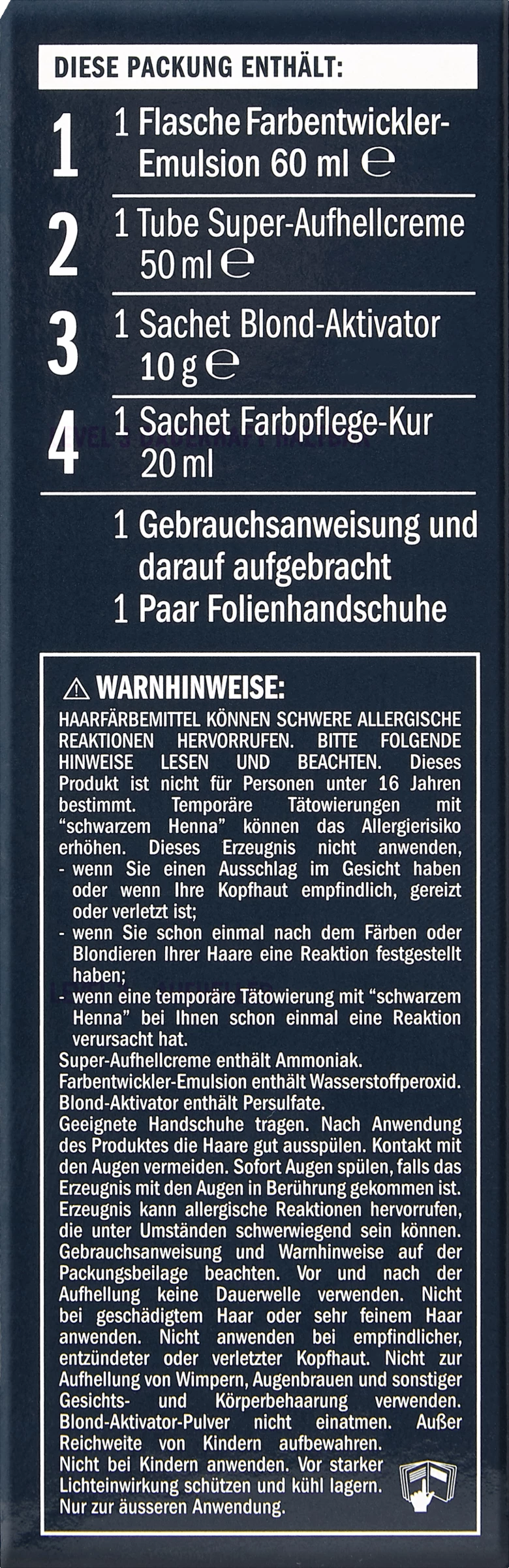 ISANA PROFESSIONAL Super Aufheller Ultra Helles Blond 3 ISANA PROFESSIONAL Super Aufheller Ultra Helles Blond – Bild 3