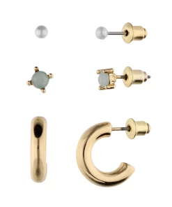 Accessories Ohrschmuck-Set Mit Schmuckstein Und Zierperle