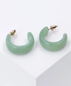 Accessories Grüne Creolen Im Jade-Look Für Damen -der Ankunftsshop MAM 8279606 SHOP IMAGE 1.4