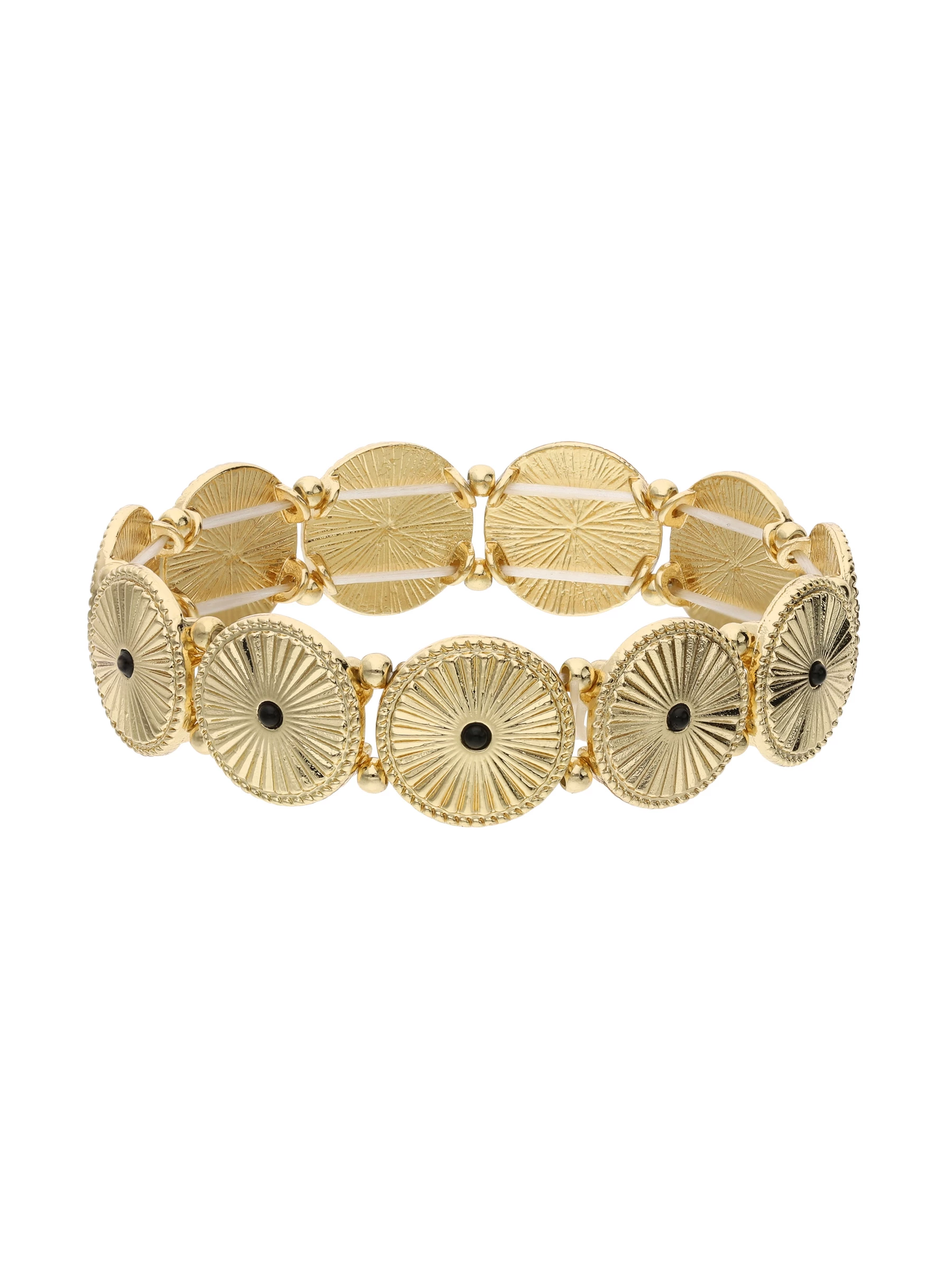 Accessories Flexibles Armband Mit Strukturierten Elementen Und Ziersteinen 1 Accessories Flexibles Armband Mit Strukturierten Elementen Und Ziersteinen