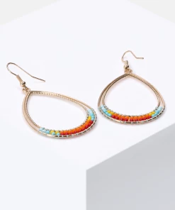 Accessories Goldglänzende Ohrhänger Mit Mehrfarbigen Glasperlen -der Ankunftsshop MAM 8388868 SHOP IMAGE 2.3