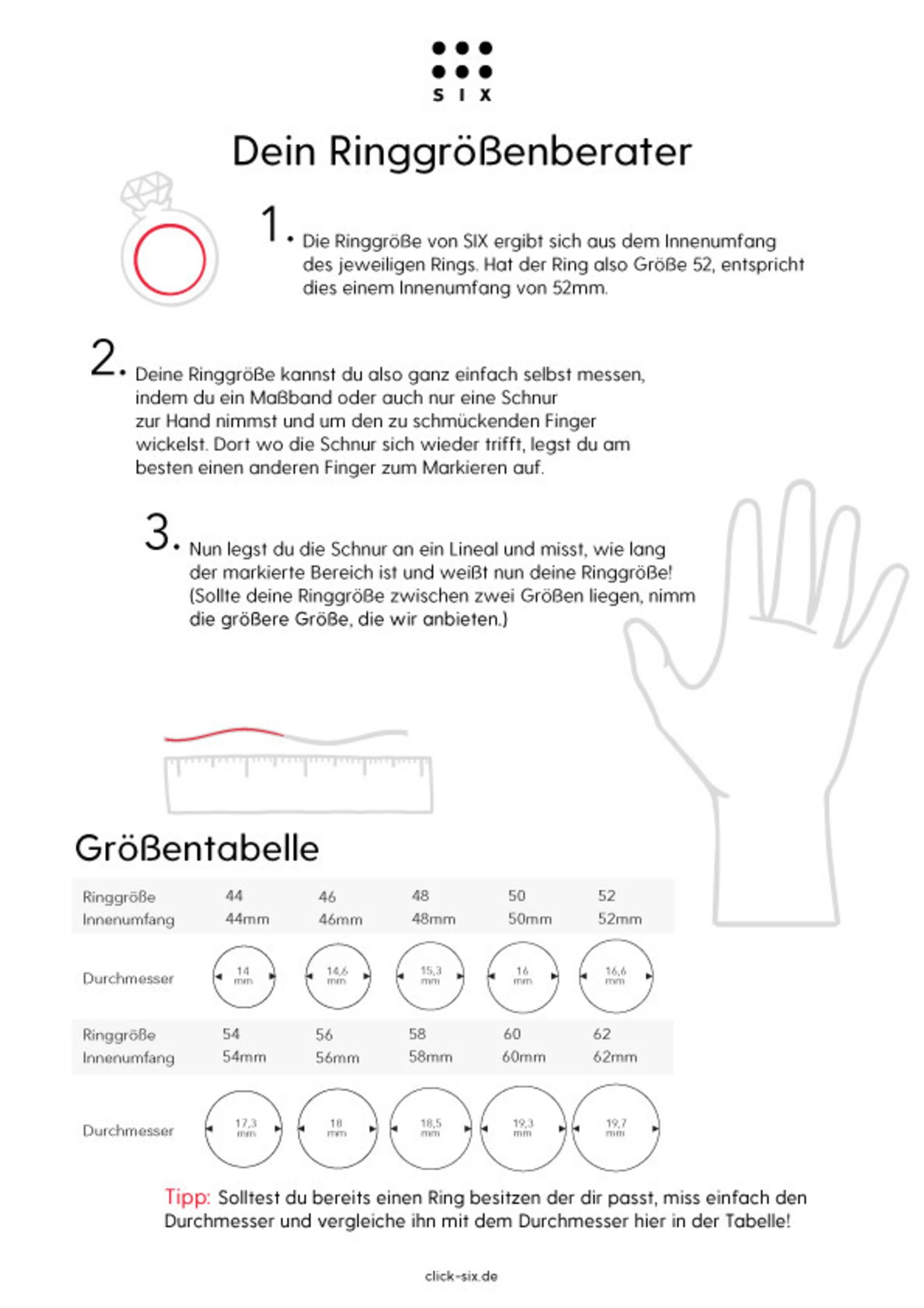 SIX Statement-Ring Gr. 56 3 SIX Statement-Ring Gr. 56 – Bild 3
