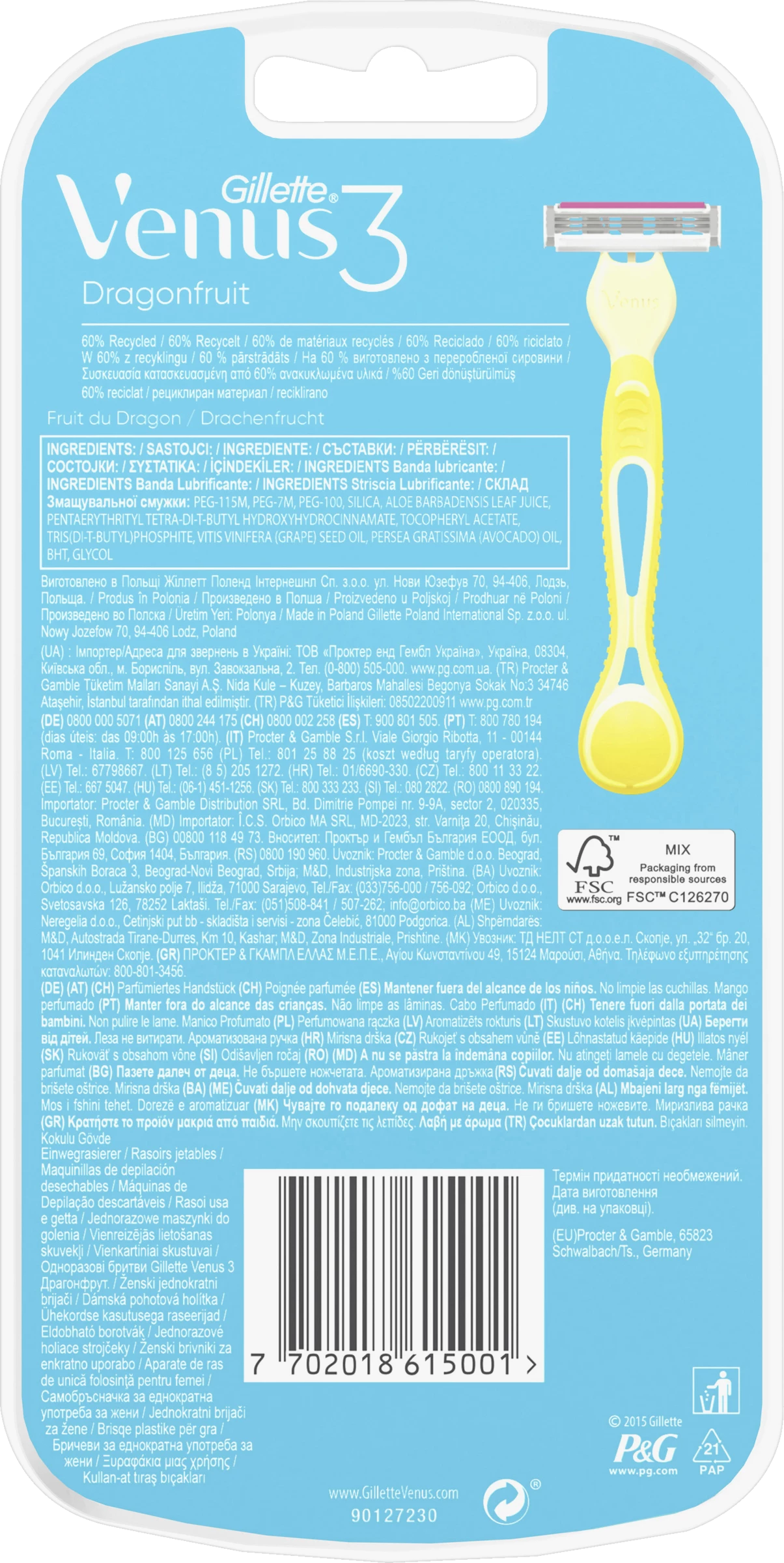 Gillette Venus Dragonfruit Einwegrasierer 2 Gillette Venus Dragonfruit Einwegrasierer – Bild 2