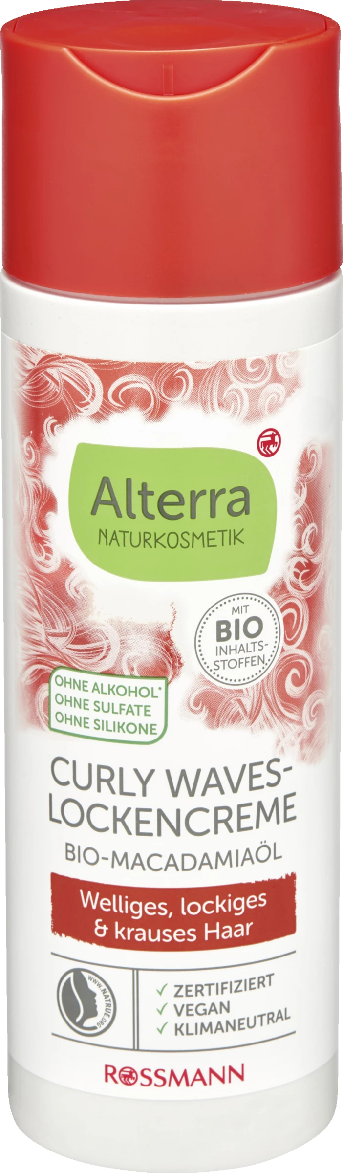 Alterra NATURKOSMETIK Curly Waves-Lockencreme Bio-Macadamiaöl 1 Alterra NATURKOSMETIK Curly Waves-Lockencreme Bio-Macadamiaöl