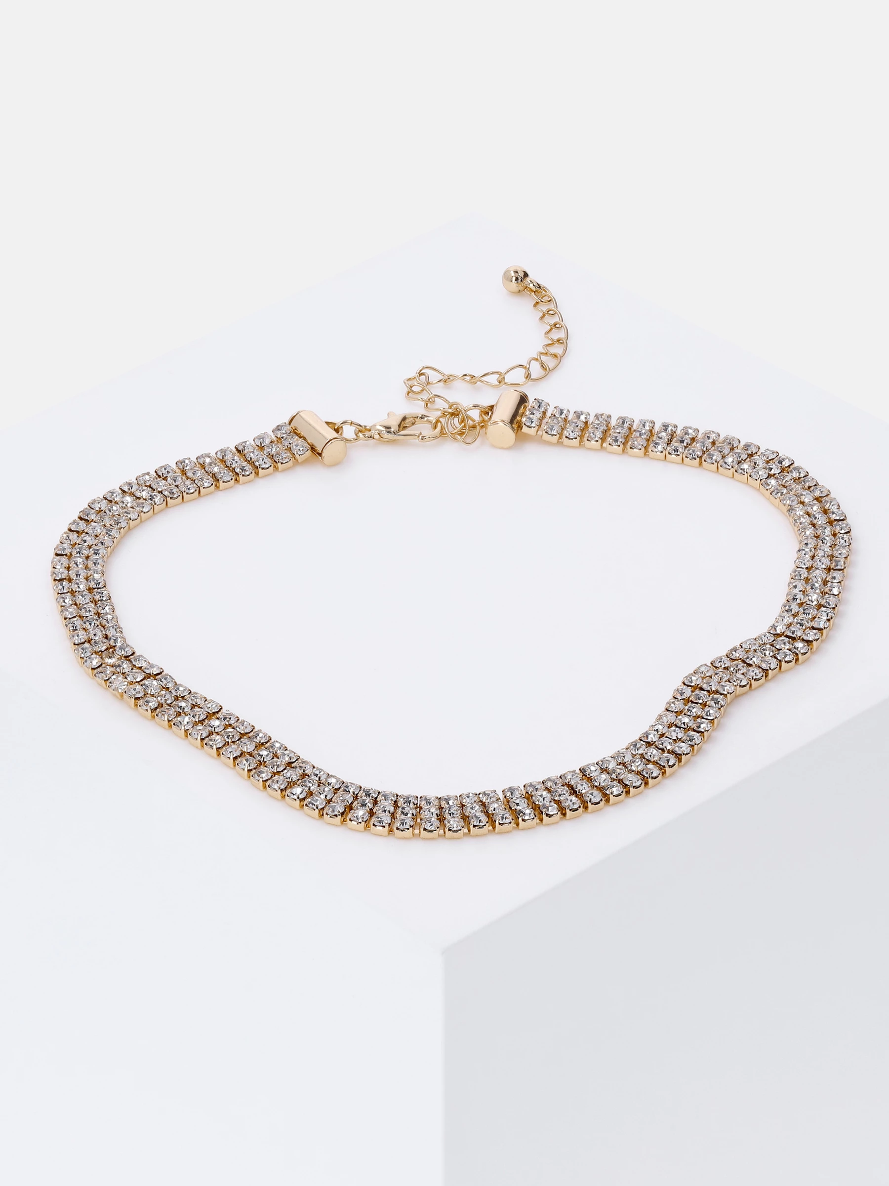 Accessories Kette Mit Strasssteinen 2 Accessories Kette Mit Strasssteinen – Bild 2