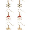 Accessories Ohrring-Set Mit Weihnachtsmotiven