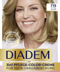 der Ankunftsshop 9 Schwarzkopf Diadem 3in1 Pflege-Color-Creme 715 Mittel Blond