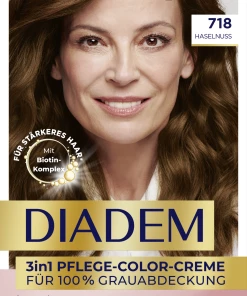 der Ankunftsshop 7 Schwarzkopf Diadem 3in1 Pflege-Color-Creme 718 Haselnuss