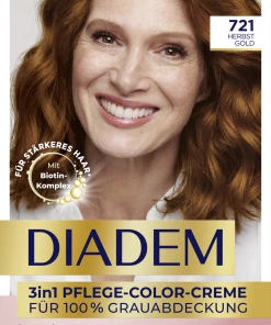 der Ankunftsshop 3 Schwarzkopf Diadem 3in1 Pflege-Color-Creme 721 Herbst Gold