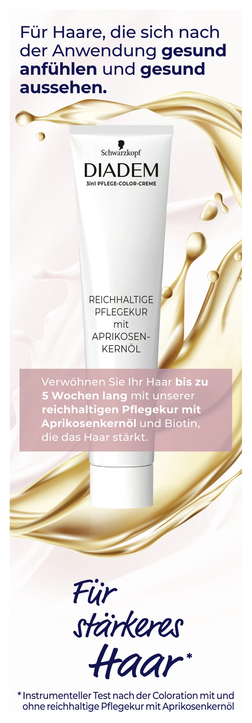 Schwarzkopf Diadem 3in1 Pflege-Color-Creme 721 Herbst Gold 2 Schwarzkopf Diadem 3in1 Pflege-Color-Creme 721 Herbst Gold – Bild 2