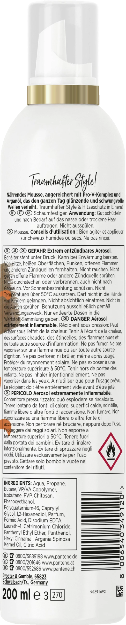 Pantene Pro-V Perfect Waves Nährendes Mousse 2 Pantene Pro-V Perfect Waves Nährendes Mousse – Bild 2