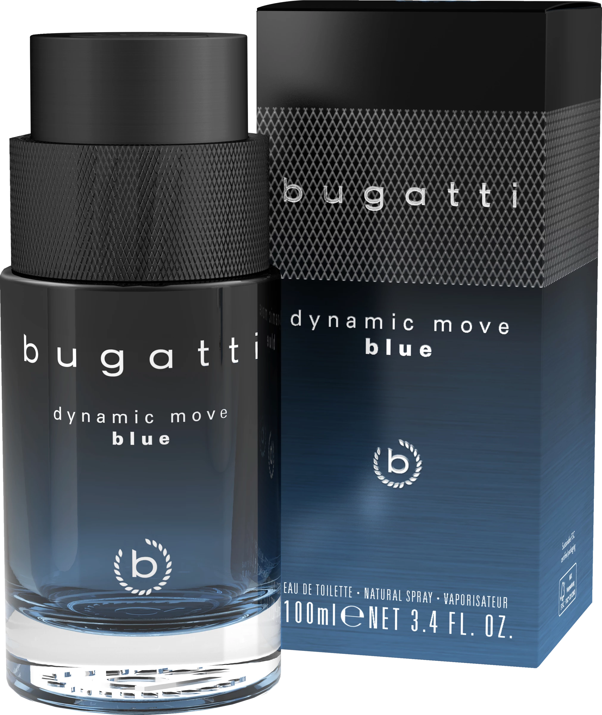 Bugatti Dynamic Move Blue, EdT 100 Ml 3 Bugatti Dynamic Move Blue, EdT 100 Ml – Bild 3