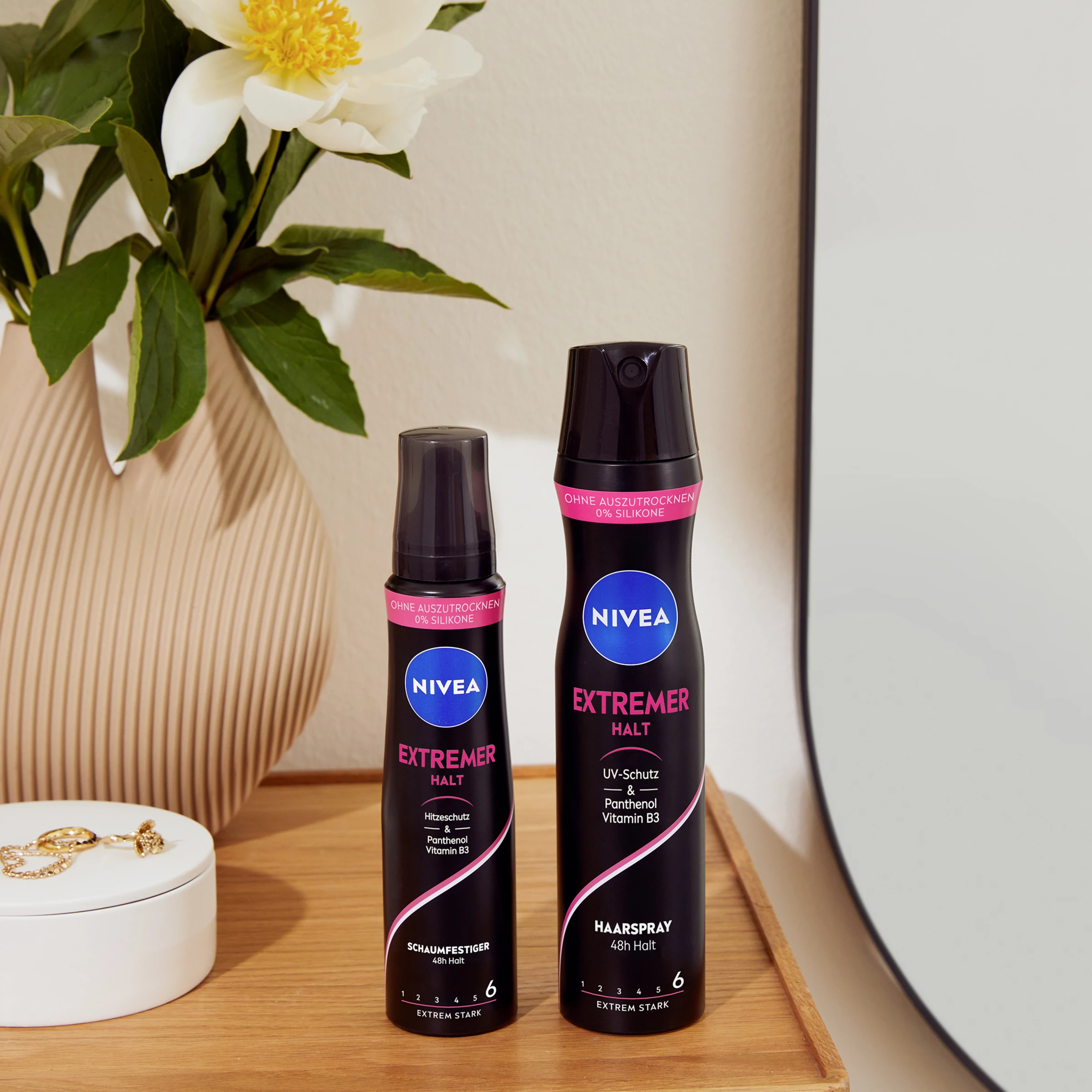 NIVEA Extremer Halt Schaumfestiger Extrem Stark 150ml 3 NIVEA Extremer Halt Schaumfestiger Extrem Stark 150ml – Bild 3